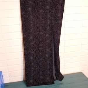 Express World Brand long snake skin pattern skirt